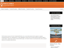 Tablet Screenshot of footandanklefixation.com